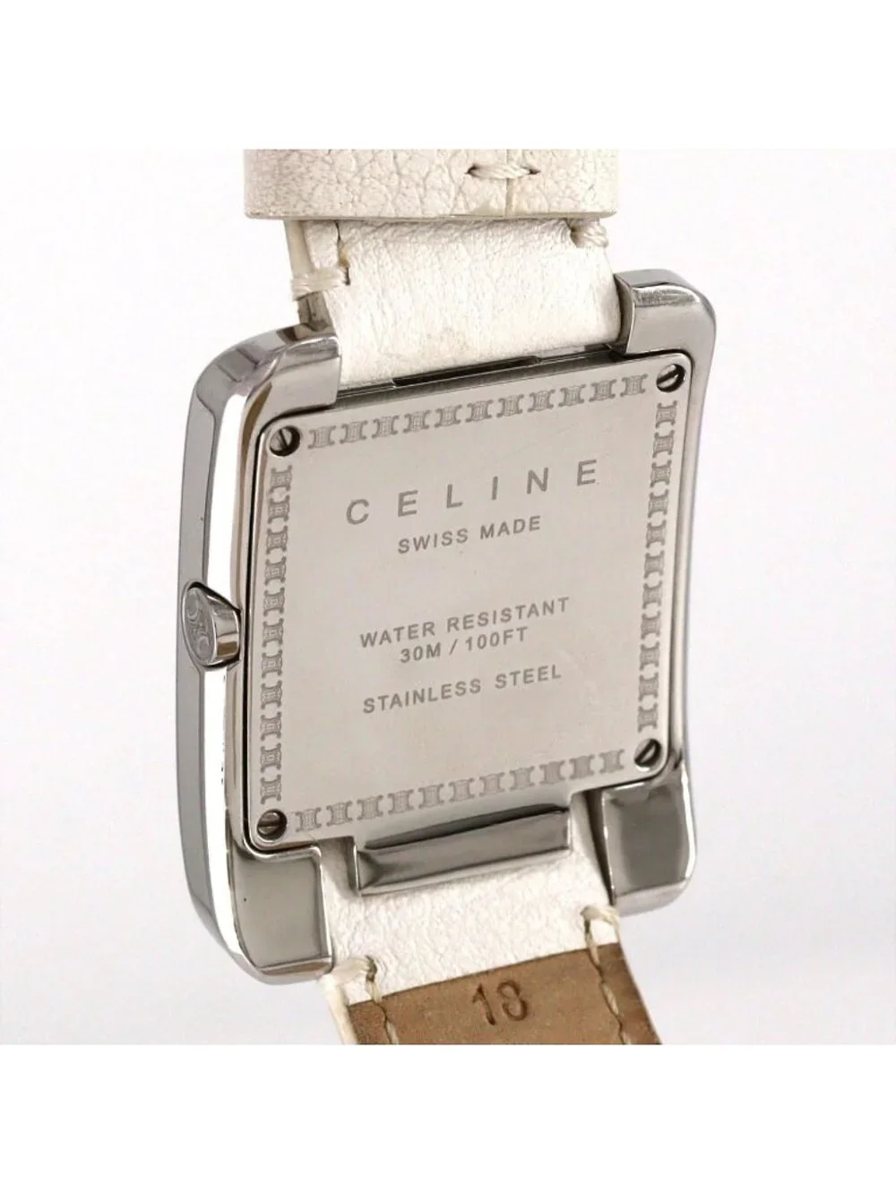 Celine Square Case SS Quartz Watch